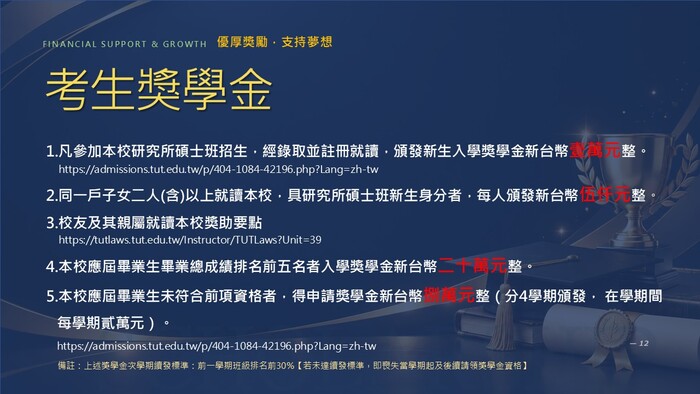 生活應用科學碩士班招生簡介圖片