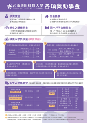 115學年度  新生入學獎學金圖片